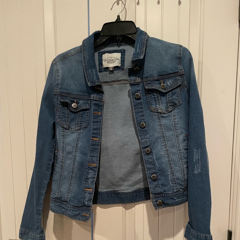 Ashley vintage charm denim jacket size medium